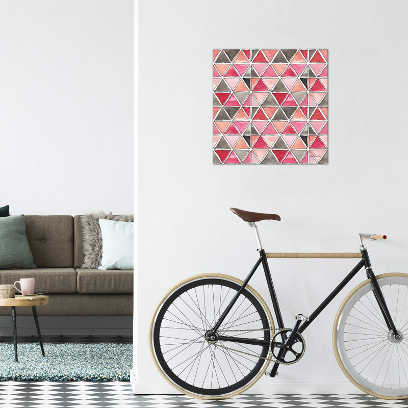 « chic accents pattern », art, Toile tendue, H 18 po x l 18 po x P 1,5 po