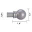 Tringle à rideaux robuste en métal réglable 28-78 "5/8" avec supports