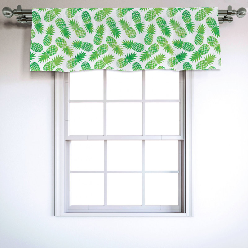 Sateen Ruffled Window Valance