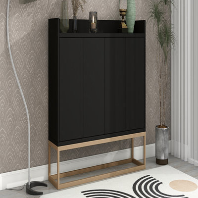 Armoire décorative, armoire de rangement, armoire buffet, armoire 4 portes