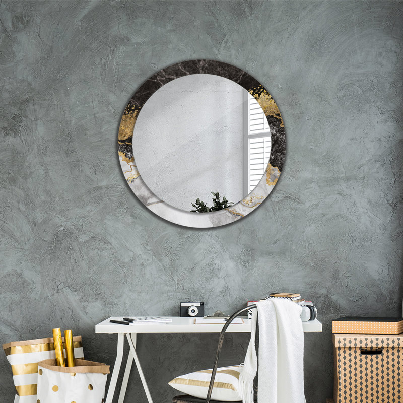 Huldar Glass Flat Wall Mirror, 80cm H x 80cm W