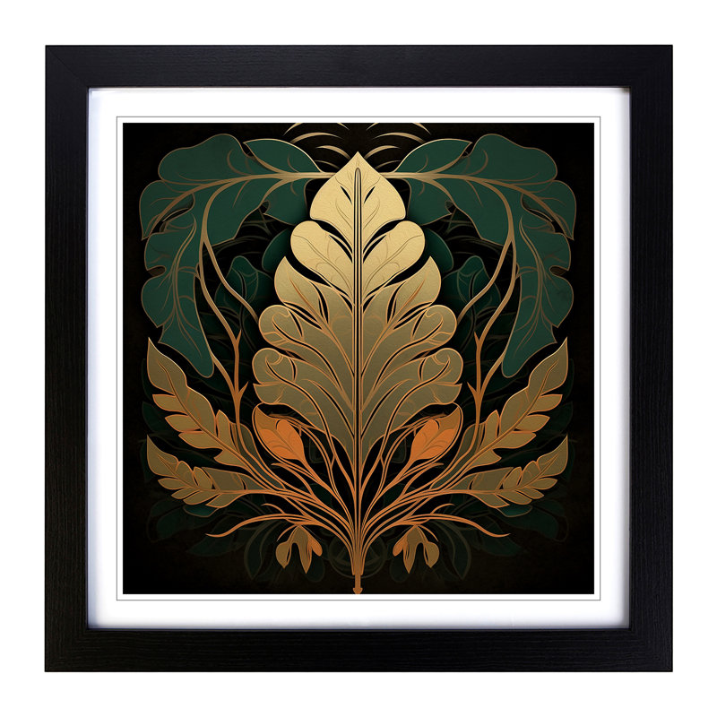 Single Picture Frame Print on Wood, Black Framed