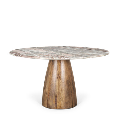 Mellonia Round Genuine Marble Dining Table