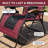 Extra-Large Thickened Zero-Gravity Chair, Foldable Patio Lounge Chair, 30-Inch Wide Seat Anti-Gravity Lounger With Cup Holders, Red -1659493495