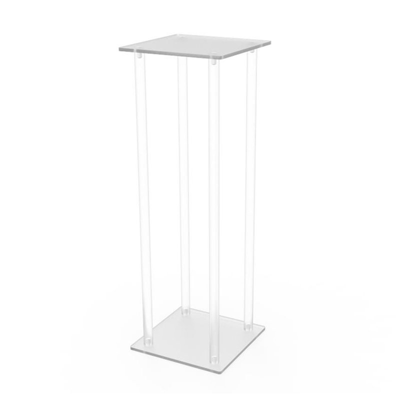 Grand présentoir en acrylique transparent sur pied en plexiglas transparent, présentoir de table, podium