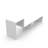 TV Stand for TVs up to 48", Asymmetrical Modern L Shape TV Console Table-Book Stand-419481547