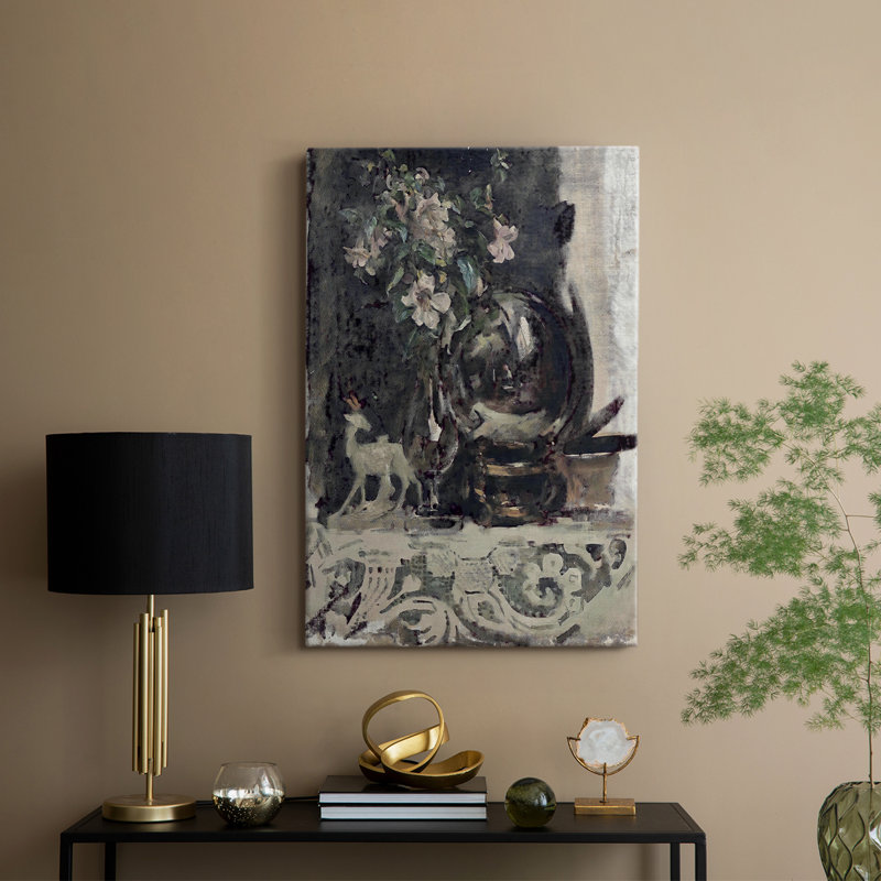 Imprimé floral rétro - galerie Cavas, H 18 po x l 12 po