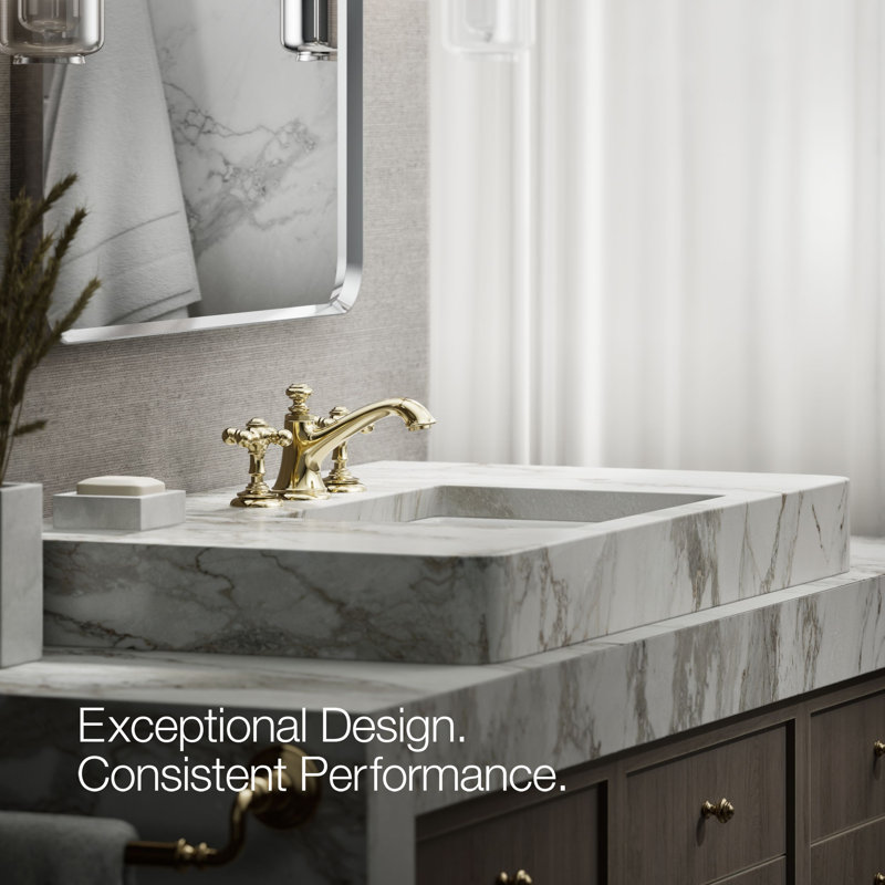 Artifacts® Bathroom Sink Cross Handles, Vibrant French Gold