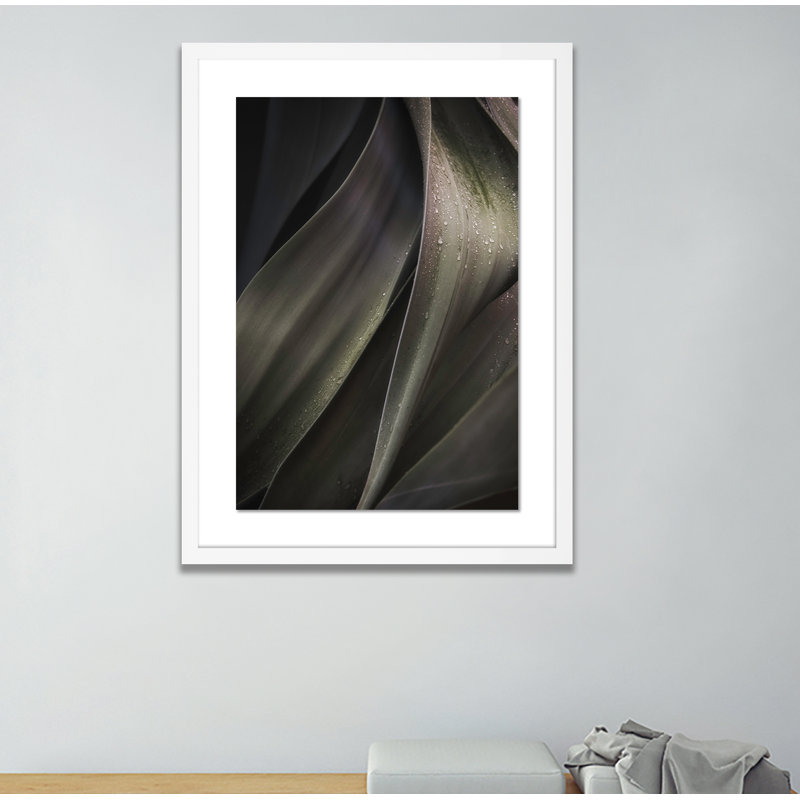 Waves Of Green Print by Shawn Thomas, White, 48" H x 36" W x 2.5" D