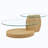 Grain Double Layer Coffee Table-1979845154
