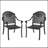 Cast Aluminum Patio Dining Chair Set Of 2 With Durable Frame And Comfortable Cushions For Elegant Outdoor Seating