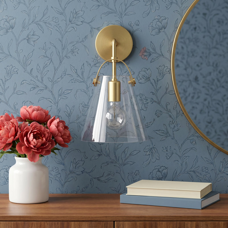 Genovia Flitwick 1 - Light Armed Sconce, Aged Brass