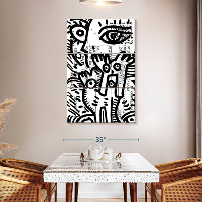 Ashelle graffiti noir et blanc italien
