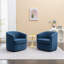 Fauteuil demi-tonneau pivotant rembourré-615274729