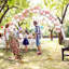 280cm W x 60cm D Steel Arbour in Gold