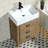 Clayborne 24 " W Freestanding Standard 1 Single Vanity Bathroom Vanity With Ceramic Top