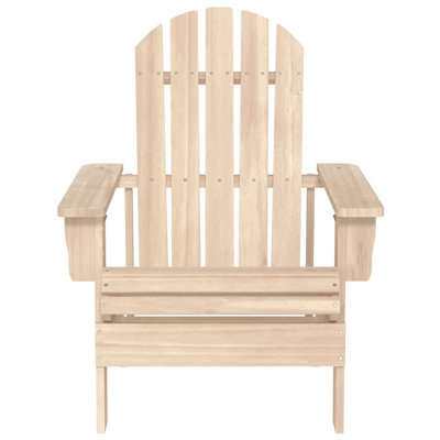 Adirondack Chair Lounge Patio Lawn Chair for Garden Solid Wood Fir by Highland Dunes