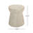 Outdoor Travertine Concrete Side Table-1621441399