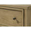 Table de chevet rustique beige / beige pour chambre à coucher, 2 tiroirs, tablette ouverte, bois massif, structure stable et 2 chambres à coucher avec structure beige foncé