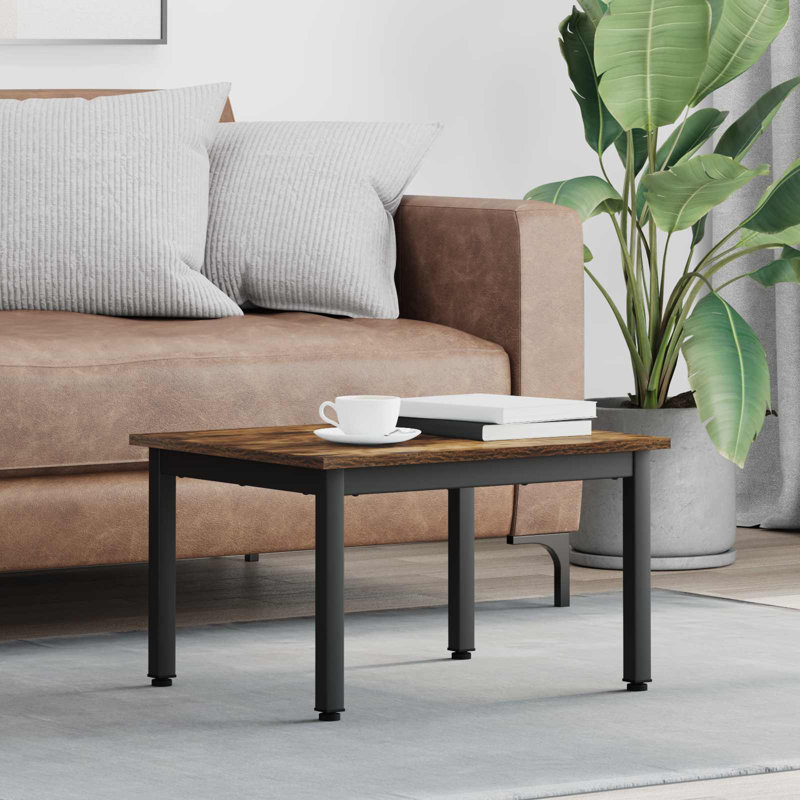 Coffee Table, Black, 36cm. H x 60cm. L x 50cm. W, Smoked Oak