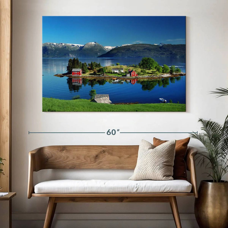 Hardangerfjord Island, 34" H x 51" W