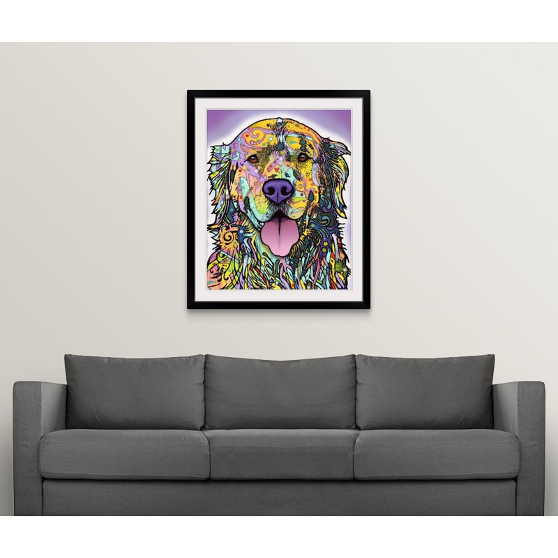 " Silence Is Golden " by Dean Russo, Black Framed, 28" H x 24" W x 1" D