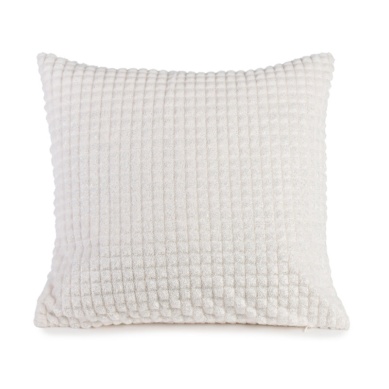 Square Throw Cushion, Wool white