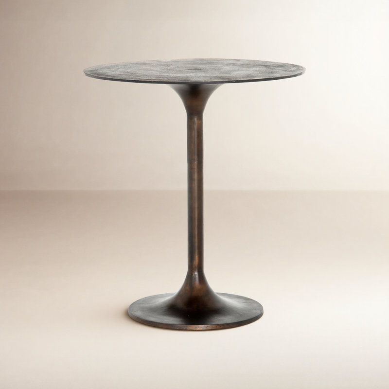 Felix Pedestal Dining Table, Counter Height ( 36" Height), Antique Rust