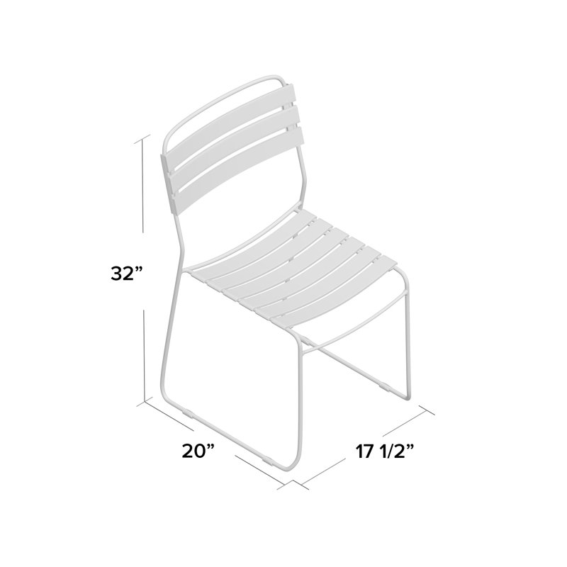 Surprising Outdoor Teak Dining Side Chair, Cactus