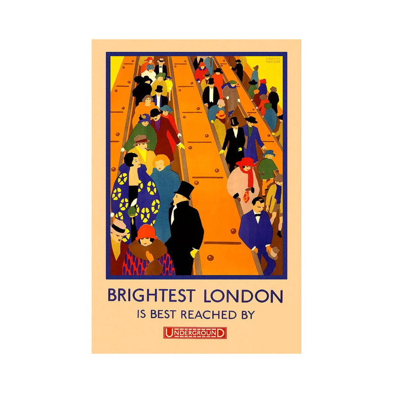 Brightest London Is Best Reached by Unknown Artist - Wrapped Canvas Print, 20.32 cm H x 30.48 cm W