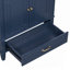 Meuble-lavabo 30 po avec lavabo style rétro, espace de rangement multifonctionnel, tablette de porte, porte à fermeture en douceur, bleu