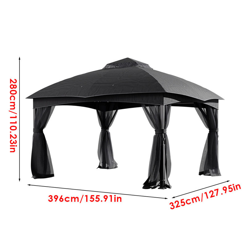 Casmir 4 x 3m Steel Gazebo