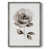 Toile encadrée argent patiné