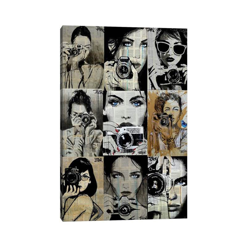 Reproduction sur toile tendue, "9 camarades" par Loui Jover, H 12 po x l 8 po x P 0,75 po
