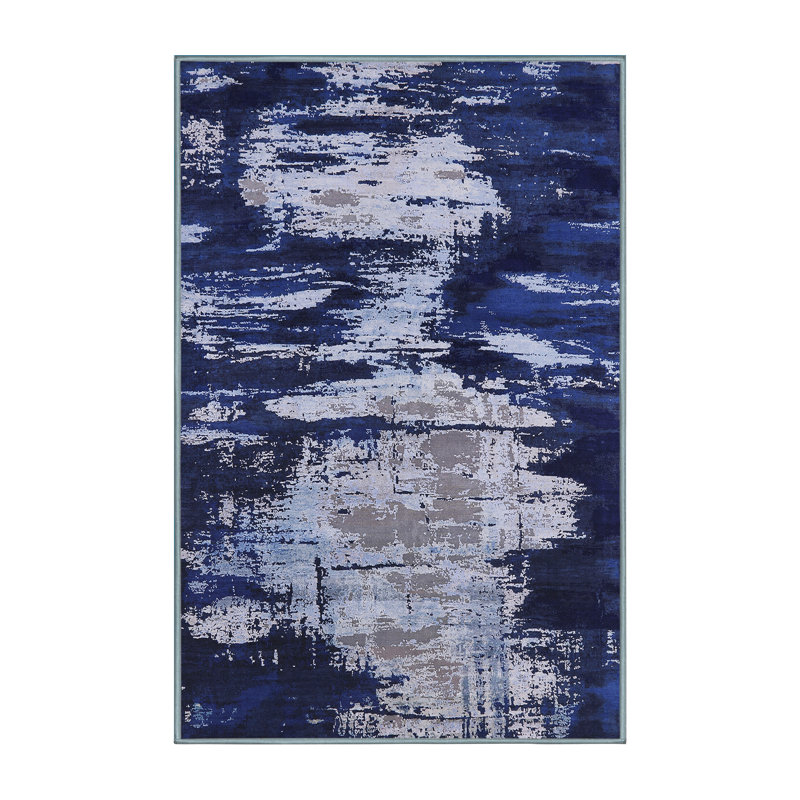 Tapis bleu / gris Brogden, Rectangle 8 pi x 10 pi