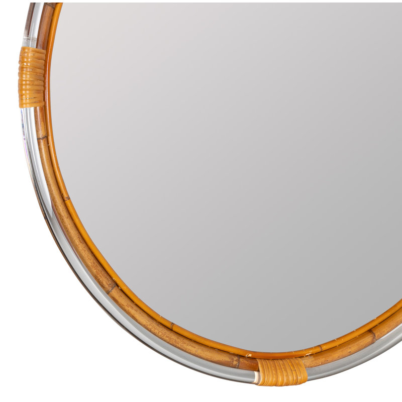 Polkville Flat Rattan Mirror