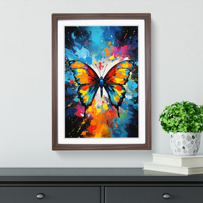 Butterfly Pop Art - Framed Print