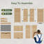 64x40x95cm Wooden Garden Storage Shed
