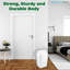 Agora 5L Bathroom Bin Swing Top Dust Bin Plastic Waste Paper Basket Square Small Rubbish Trash Can