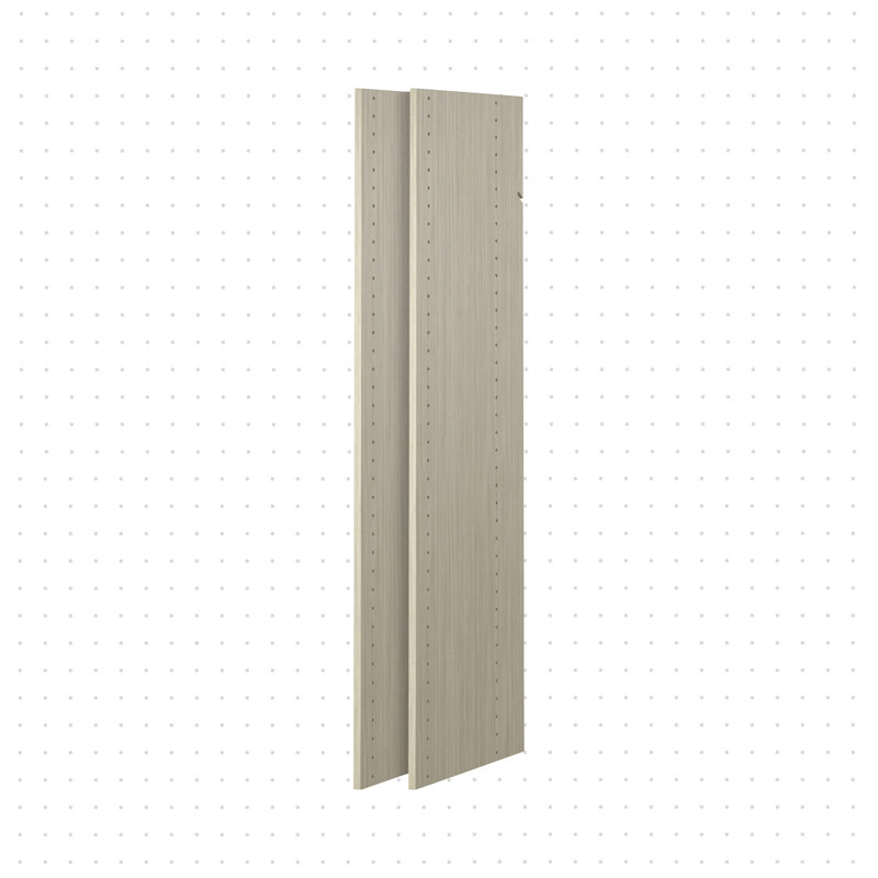Panneau vertical quadrillé, Gris patiné, H 72 po x l 14 po x P 0,63 po