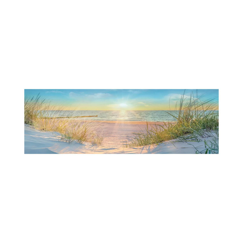 Waiting For Me by Mike Calascibetta - Floater Frame Panoramic Print on Canvas, Unframed, 30.48 cm H x 91.44 cm W x 1.91 cm D