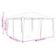 vidaXL Party Tent Polyethylene and Steel Event Outdoor Canopy Garden Shade Sun-221664424-221664425