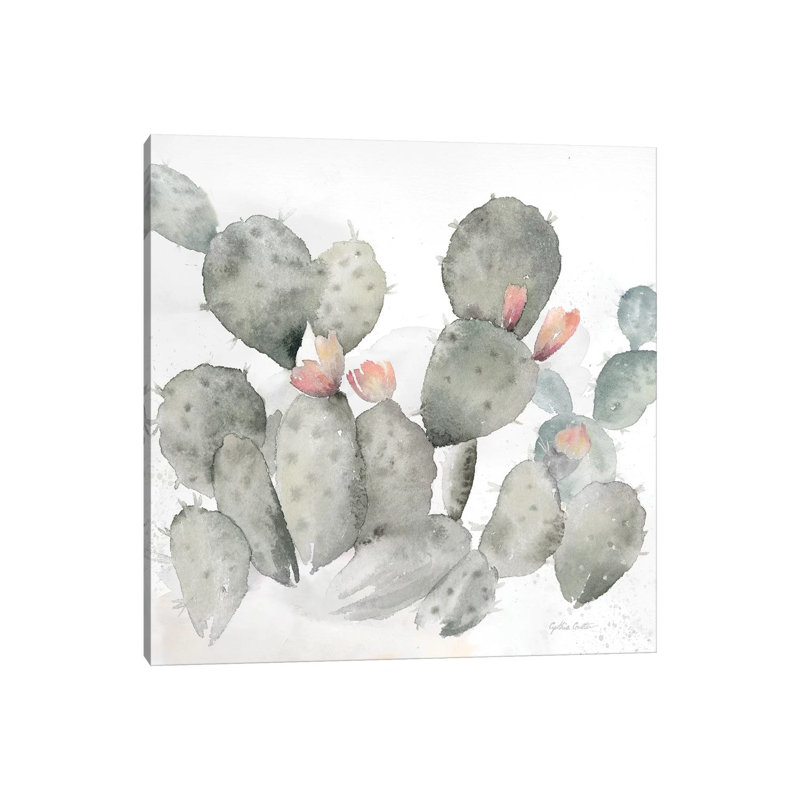 Cactus Garden Blush I by Cynthia Coulter - Wrapped Canvas Print, 30.48 cm H x 30.48 cm W