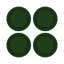 Christmas Berries Vegan Leather Round Pebble Placemat-535729858