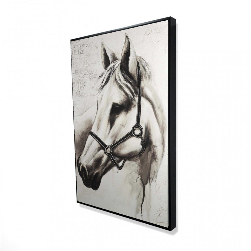 " Flicka The White Horse ", 36" H x 24" W
