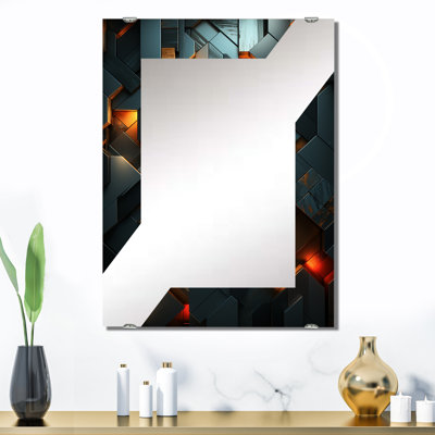 Coskun - Miroir mural décoratif à carreaux abstraits MIR137399