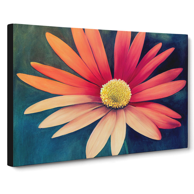 Animated Daisy Flower - Wrapped Canvas