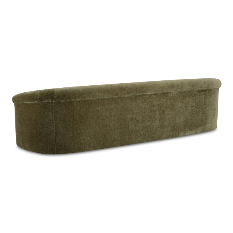 Arthur 109'' Velvet Upholstered Sofa, Dark Green