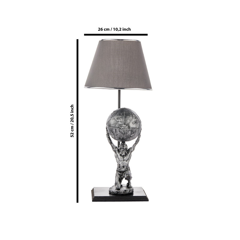 Lampe de table, gris, gris