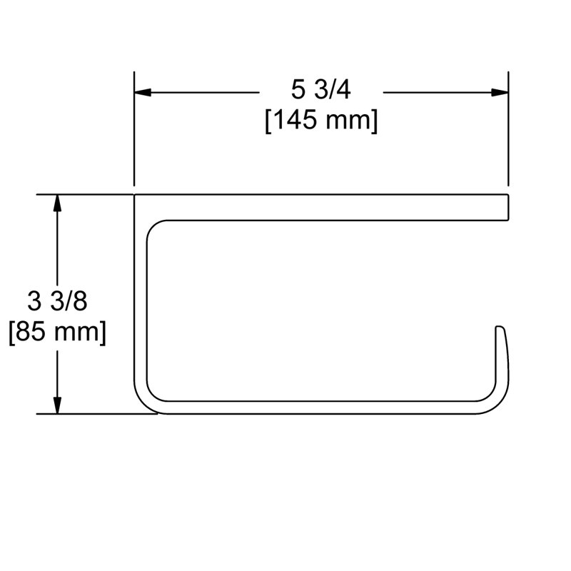 Ciclo™ Wall Mount Single Toilet Paper Holder, Brushed Chrome